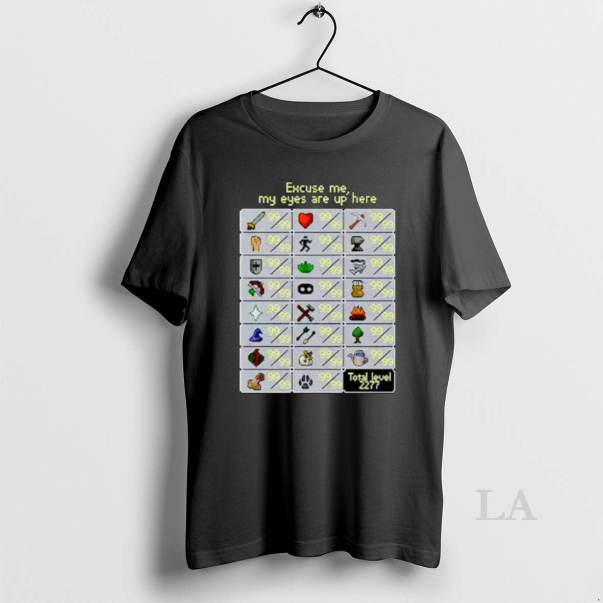 Original Excuse Me My Eyes Are Up Here Runescape Skill Ornaments