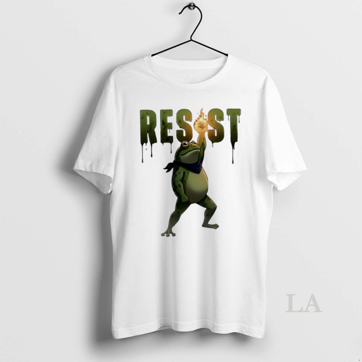 Original Fire Fist Resist Frog Portland Protest Frog