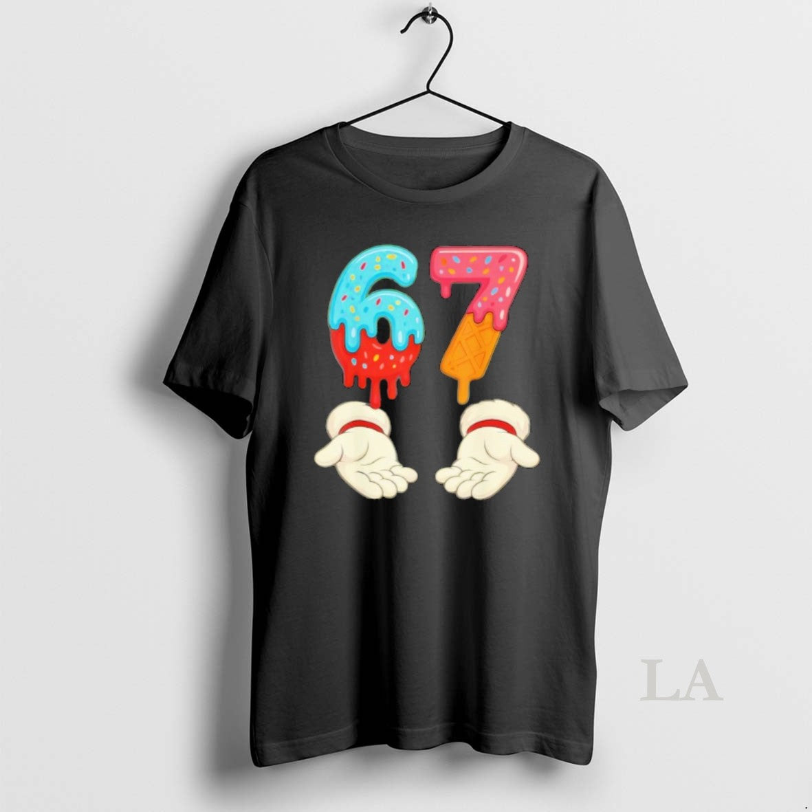 Original Funny Six Seven 6 7 Meme Christmas Ice Cream Drip Xmas Santa