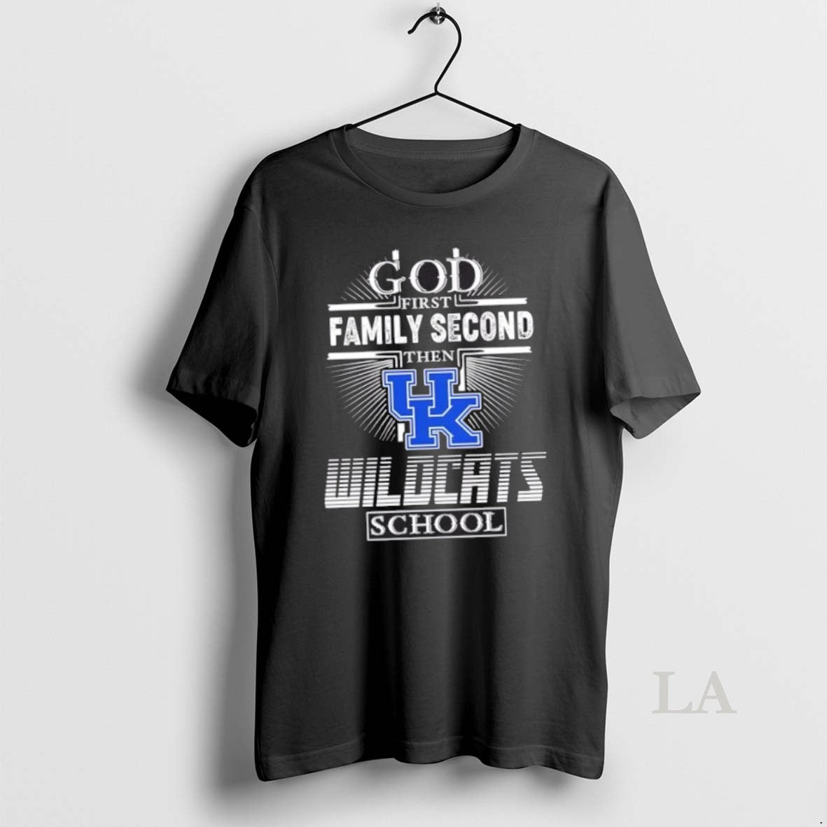 Original God First Family Second Then Kentucky Wildcats School Cross