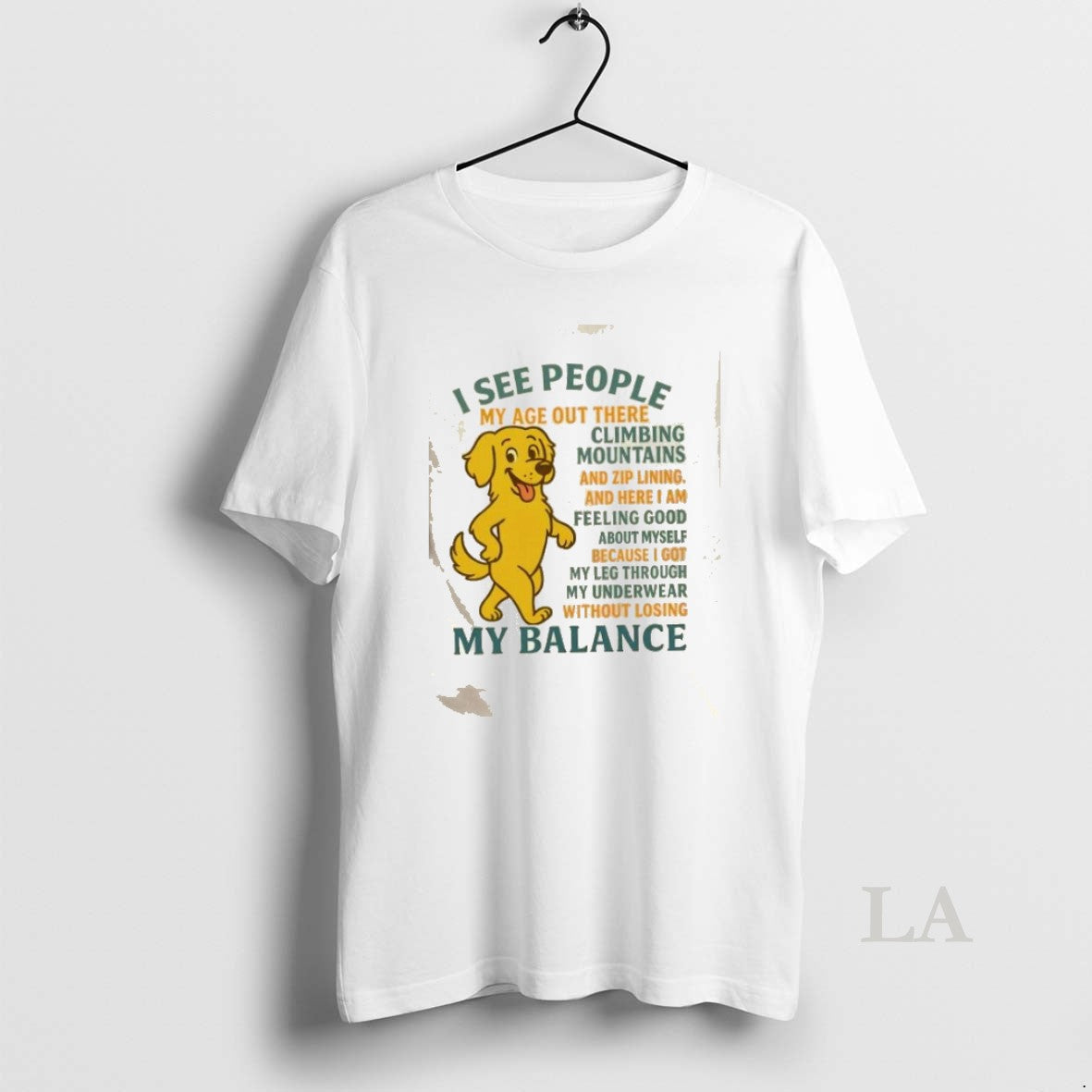 Original Golden Dog I See People My Balance