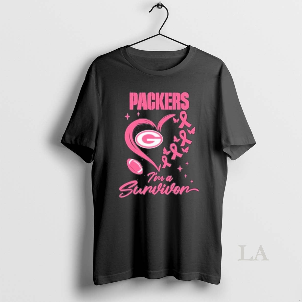 Original Green Bay Packers Heart Logo Im A Survivor Ball