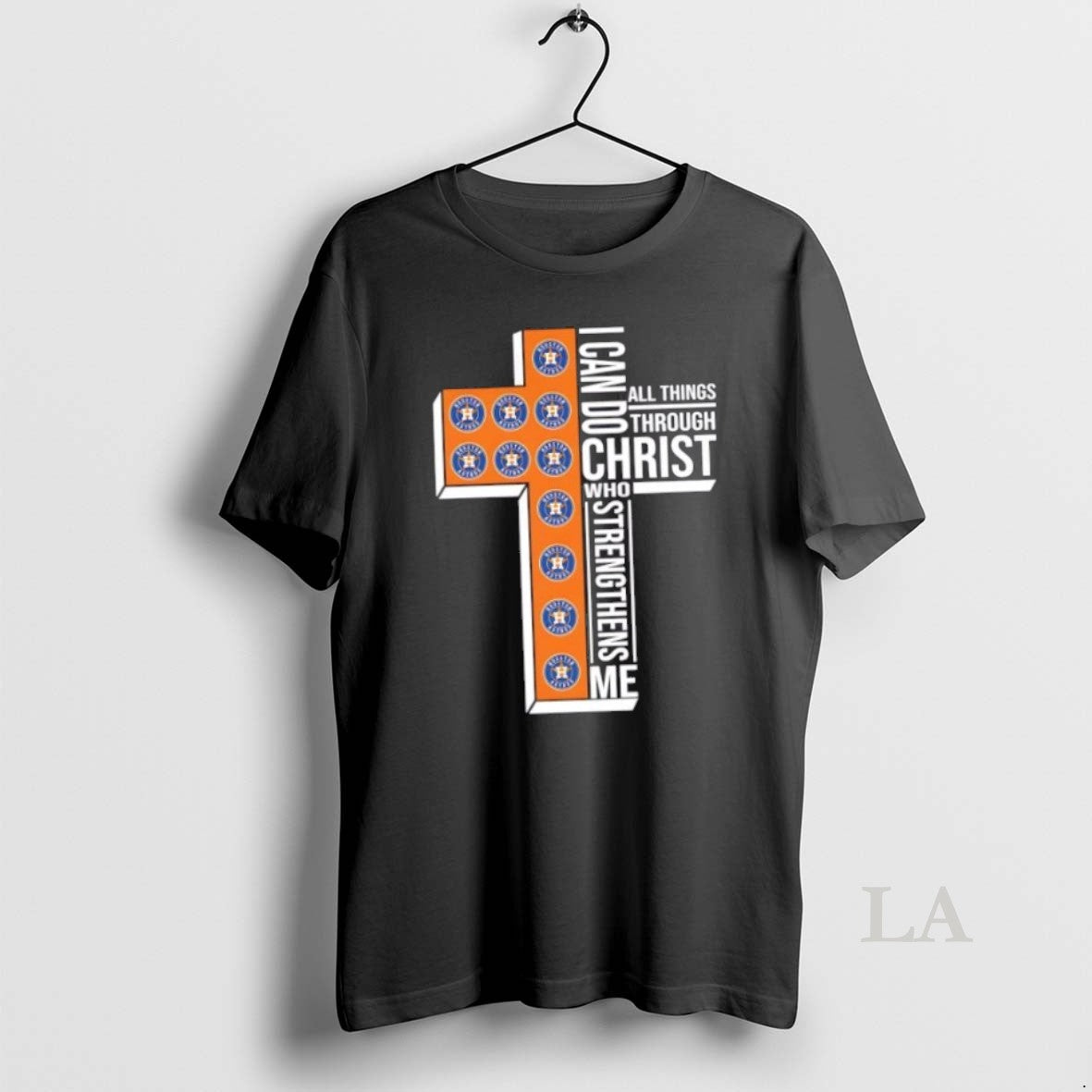 Original I Can Do All Things Through Christ Who Strengthens Me Houston Astros Baseball Cross