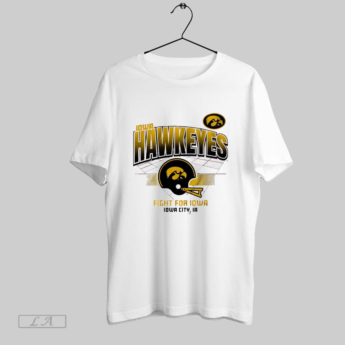 Original Iowa Hawkeyes Football Ncaa Fight For Iowa Iowa City Ia Helmet Grid