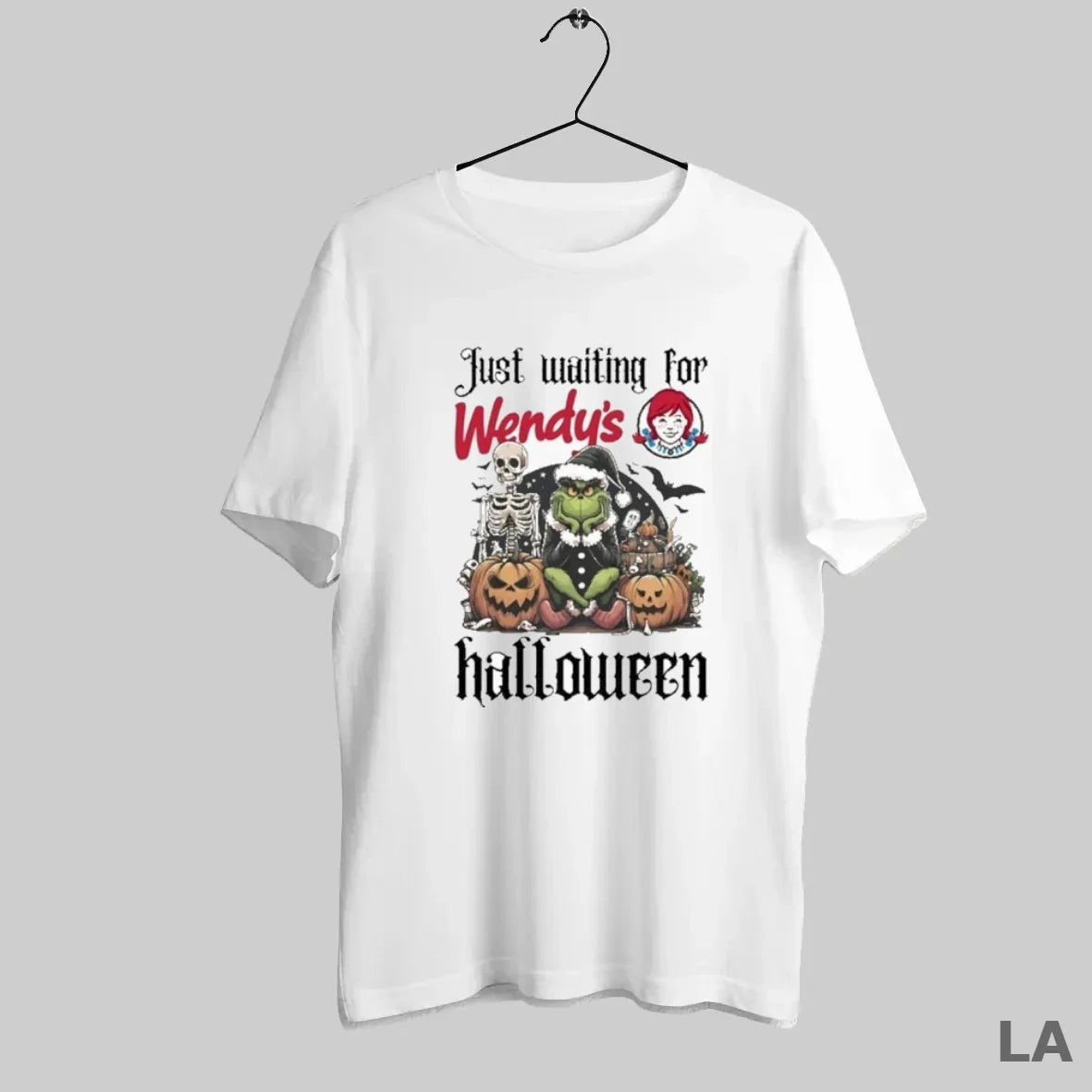 Original Just Waiting For Wendys Santa Grinch Halloween 2025