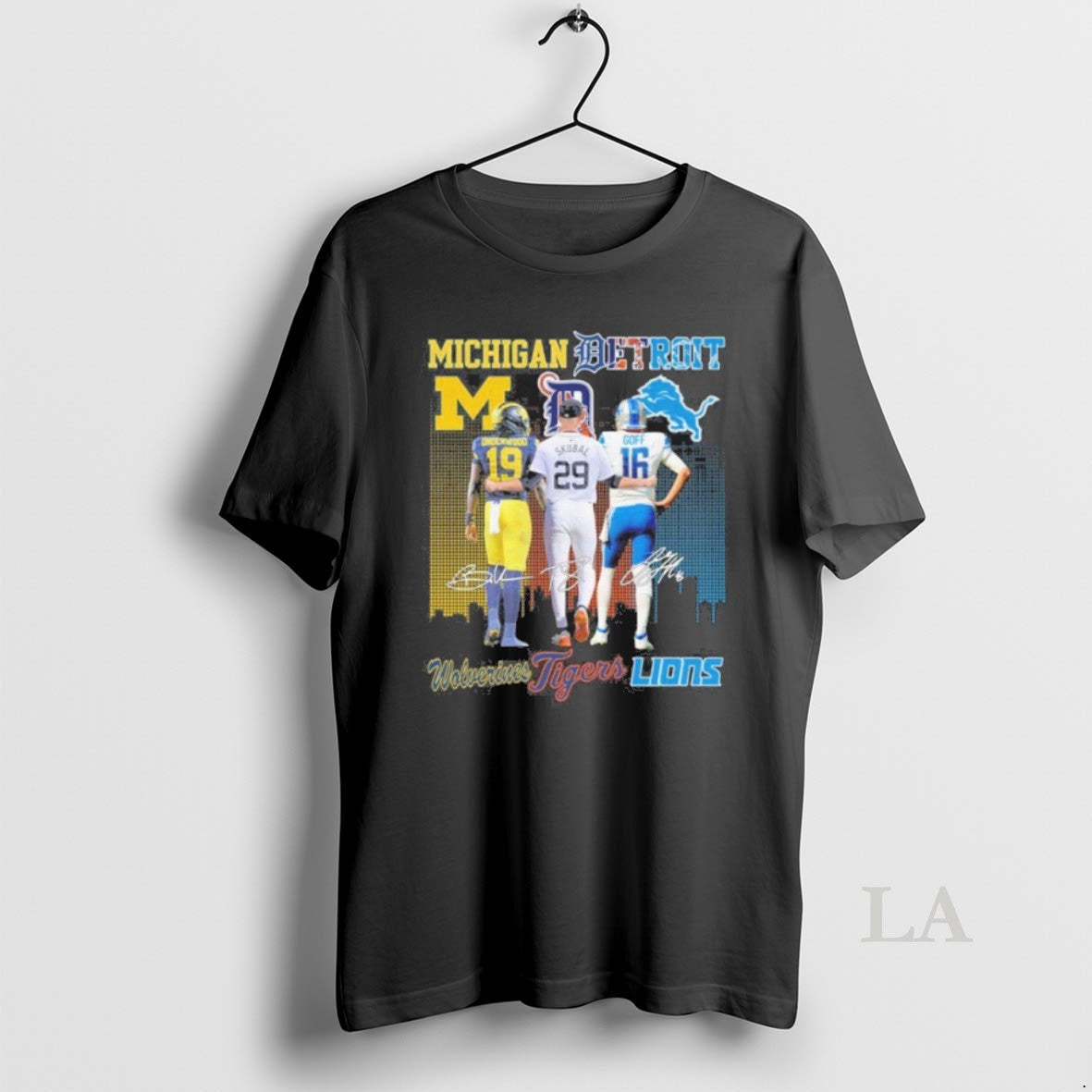 Original Michigan Wolverines Underwood Tigers Skubal And Lions Goff
