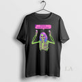 Original My Eyes Are Up Here Creepy Skeleton Eyeballs Halloween
