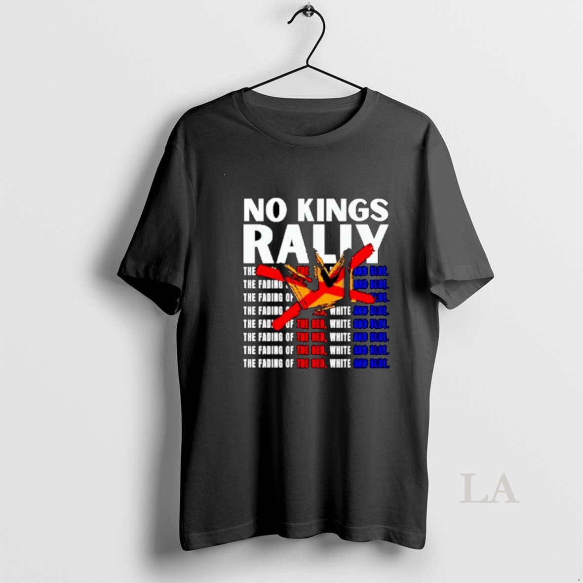 Original No Kings Rally The Fading Of The Red White And Blue Ornaments