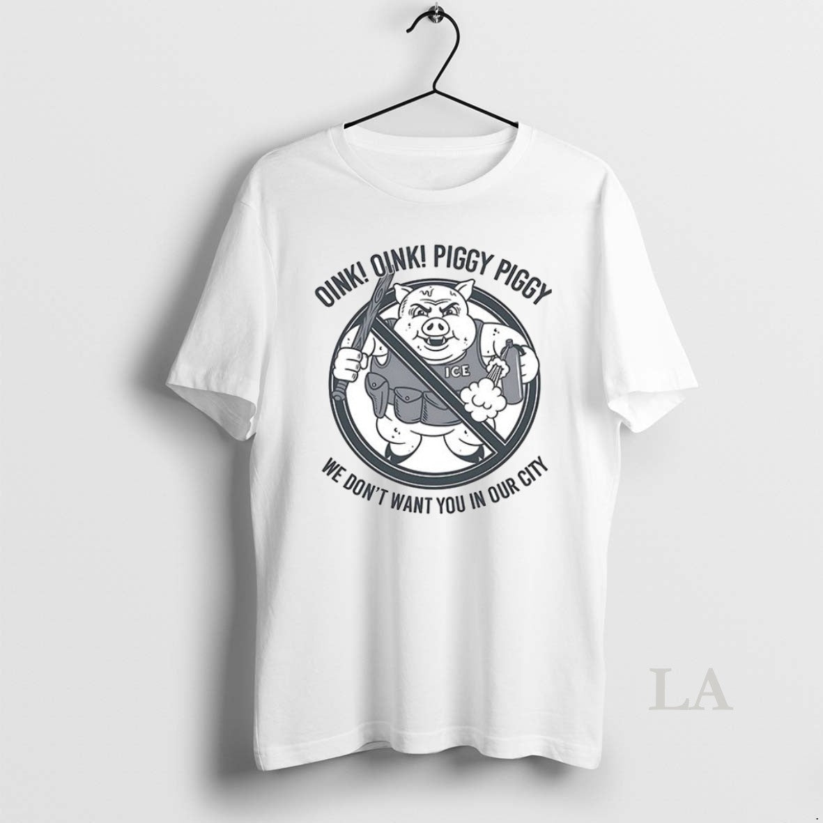 Original Oink Oink Piggy Piggy We Dont Want You In Our City Ceramic Ceramic And