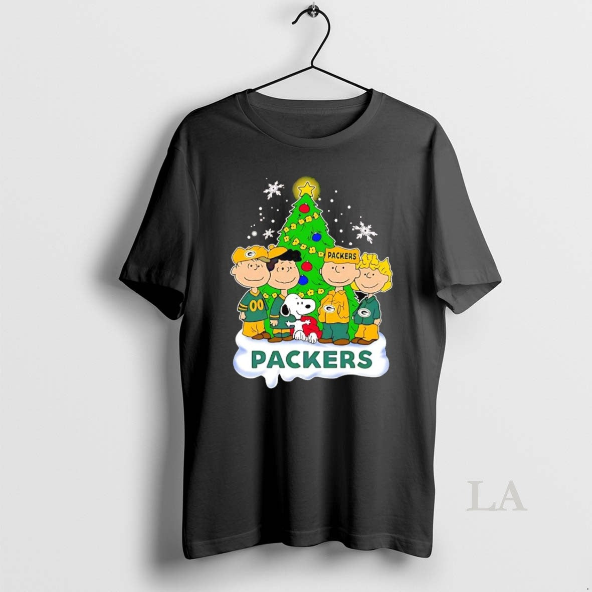 Original Peanuts Green Bay Packers Under Christmas Tree