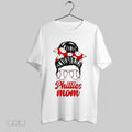Original Phillies Mom Messy Bun Winking Eye Baseball Glasses Fan