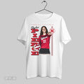 Original Skyler Pierce Nebraska Volleyball Retro White Poster