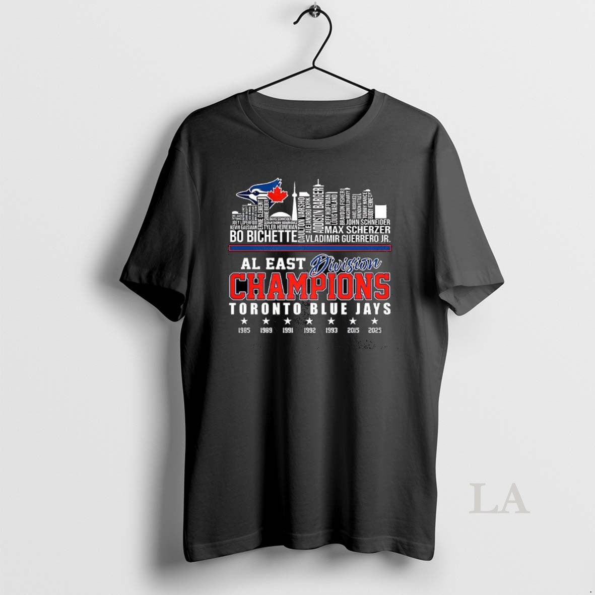 Original Toronto Blue Jays Baseball Al East Division 2025 Skyline Name Player