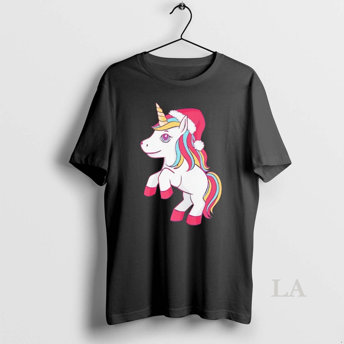 Original Unicorn Santa Hat Christmas Joy