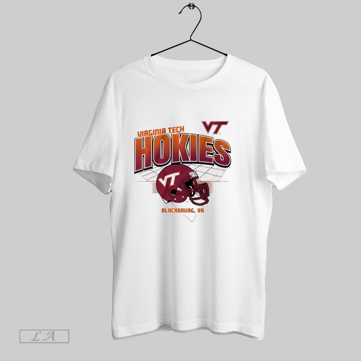 Original Virginia Tech Hokies Football Ncaa Blacksburg Va Helmet Grid