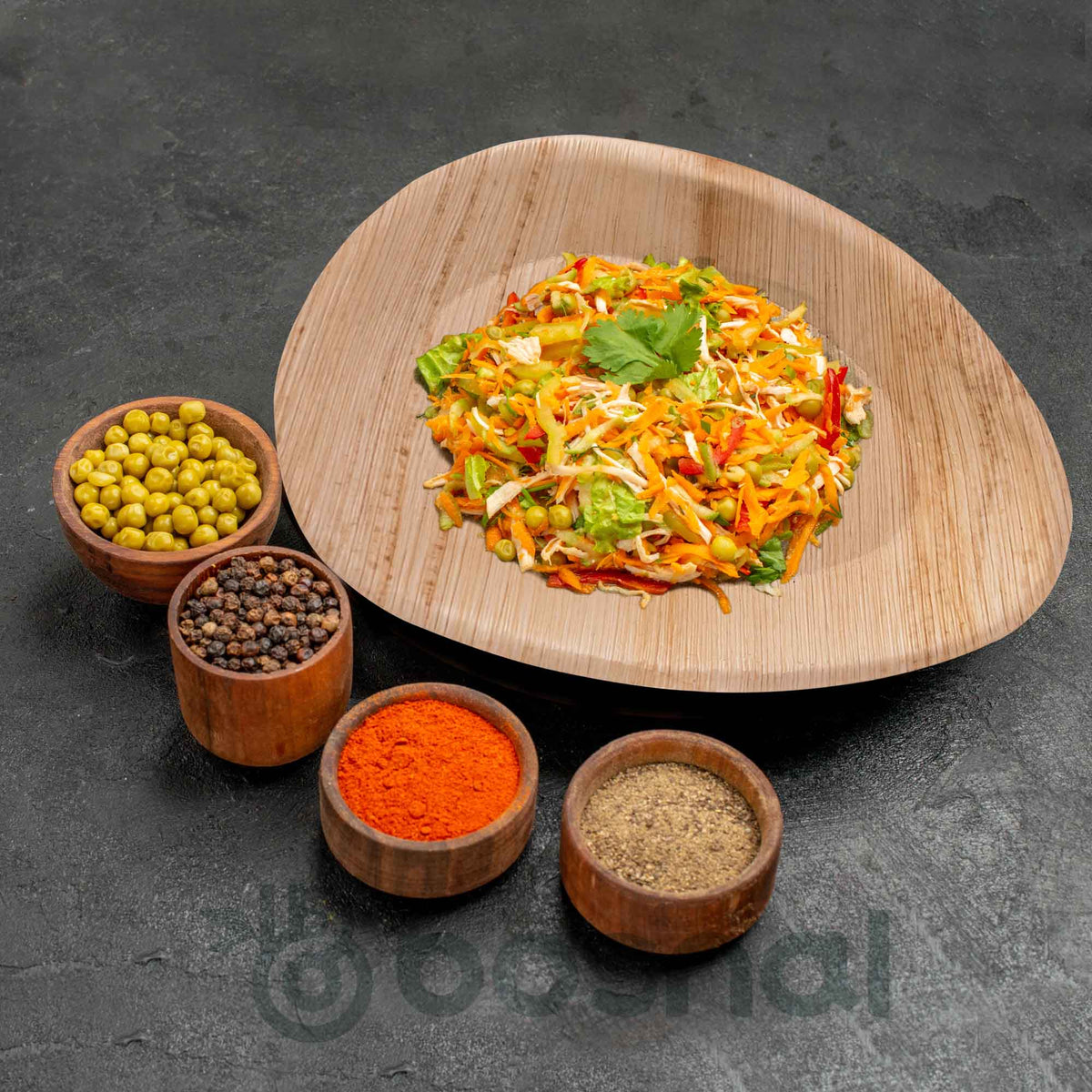Bosnal - Palm Leaf Biodegradable Plates, 10 inch, Oval