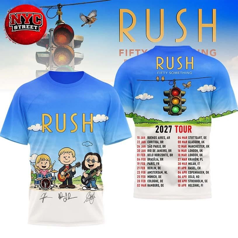 Peanuts Rush 2027 Fifty Something Tour Two Sided Shirt Unisex