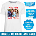 Personalised Custom Your Image Printed Stag Hen Do Party Adults Kids Tee Unisex