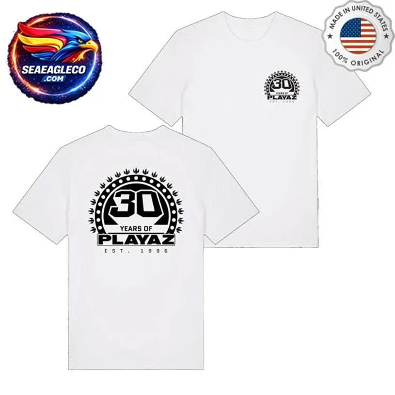 Playaz 30 Year Anniversary Two Sided Shirt Unisex