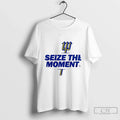 Premium 2025 Seize The Moment Seattle Mariners Baseball Logo 2 Sided T Shirts