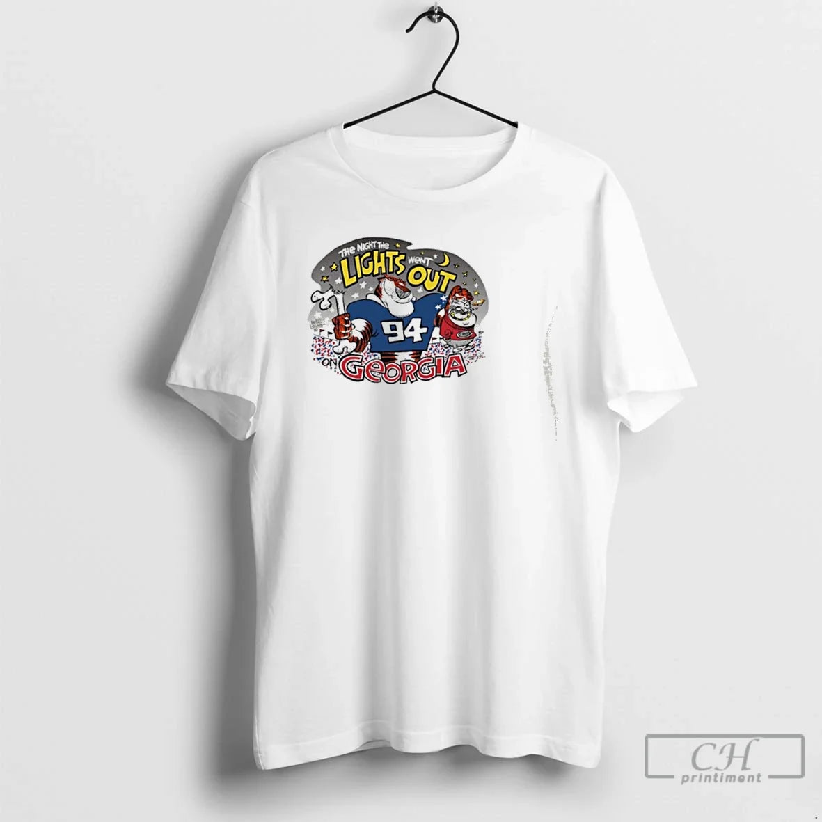 Premium Auburn Tigers The Night The Lights Went Out On Georgia T Shirts