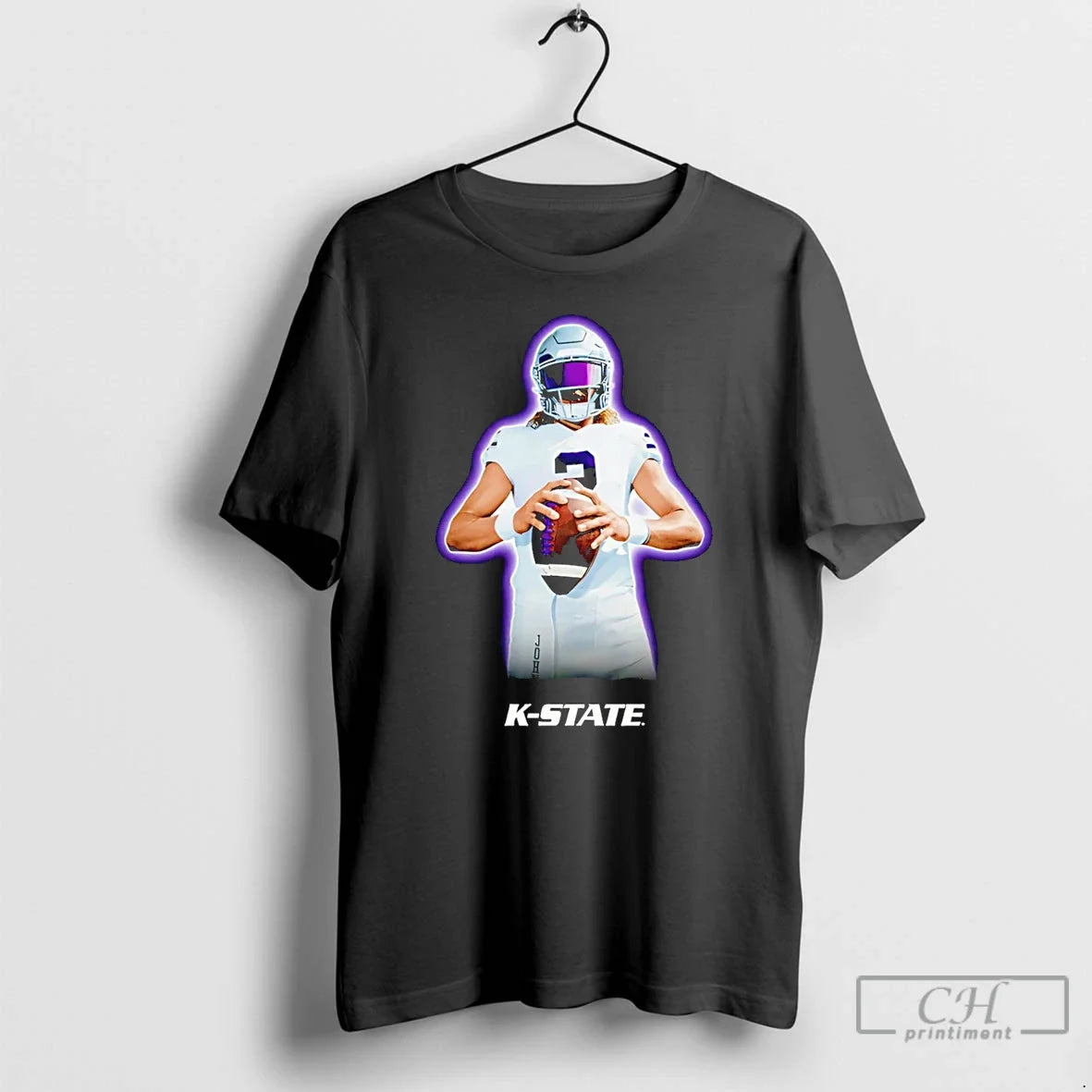Premium Avery Johnson Kansas State Wildcats Portrait T Shirts