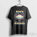 Premium Baltimore Ravens Football Hope Fight Cancer In All Colors Heart T Shirts