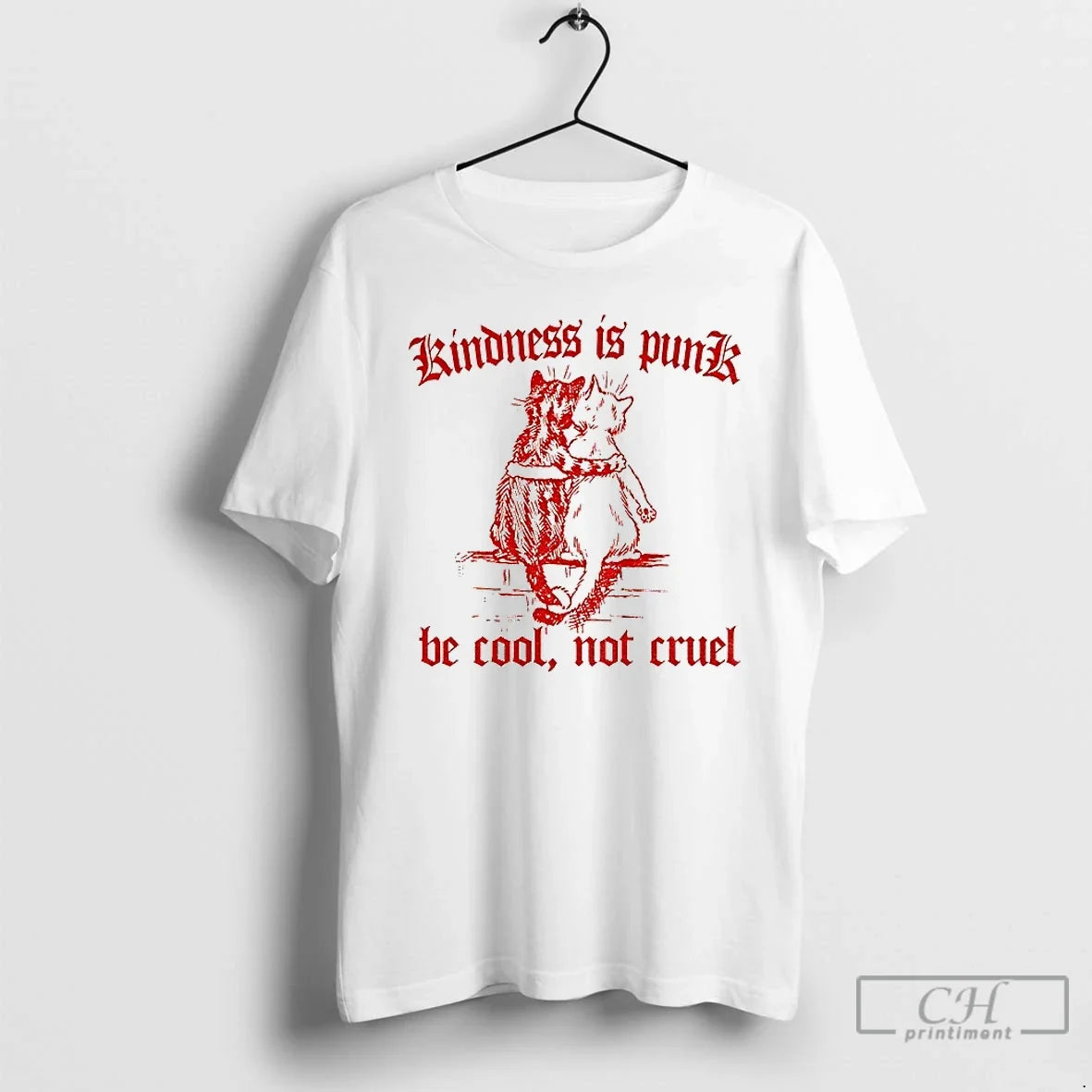 Premium Be Cool Not Cruel Cat Kindness Is Punk T Shirts