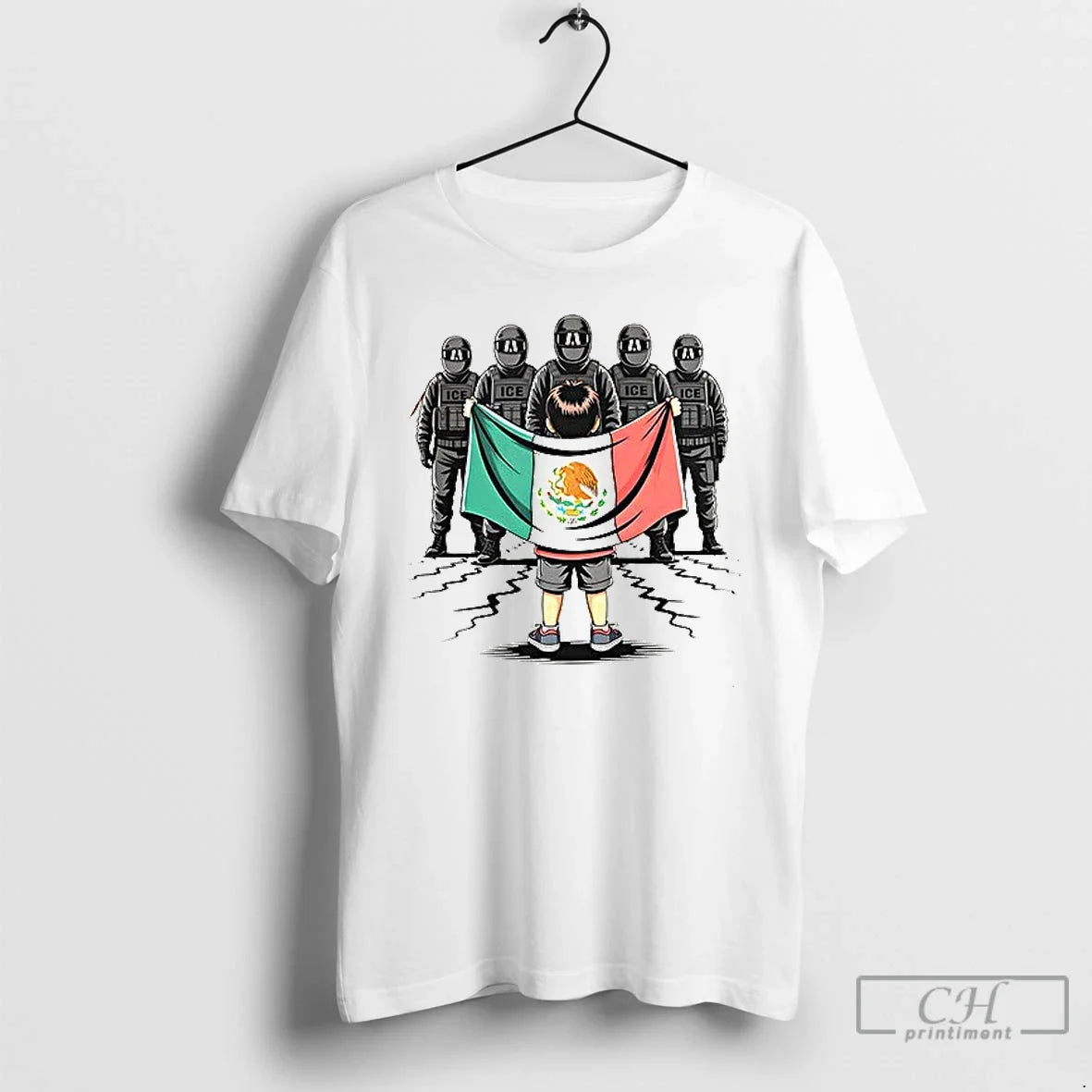 Premium Chinga La Migra Mexico Flag Anti Ice Ceramic Ceramic And Classic Dad Cap