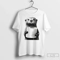 Premium Cute Otter Holding Toilet Paper Funny Meme T Shirts