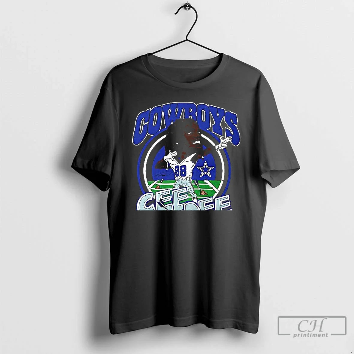 Premium Dallas Cowboys Ceedee Lamb Caricature Player Graphic T Shirts