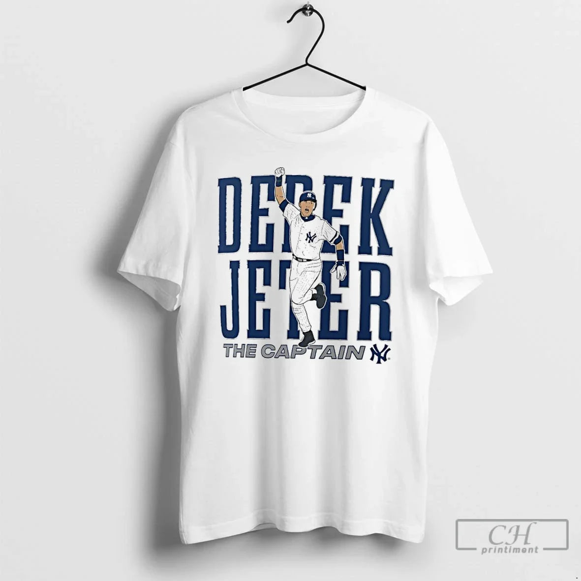 Premium Derek Jeter The Captain New York Yankees Cooperstown Player T Shirts