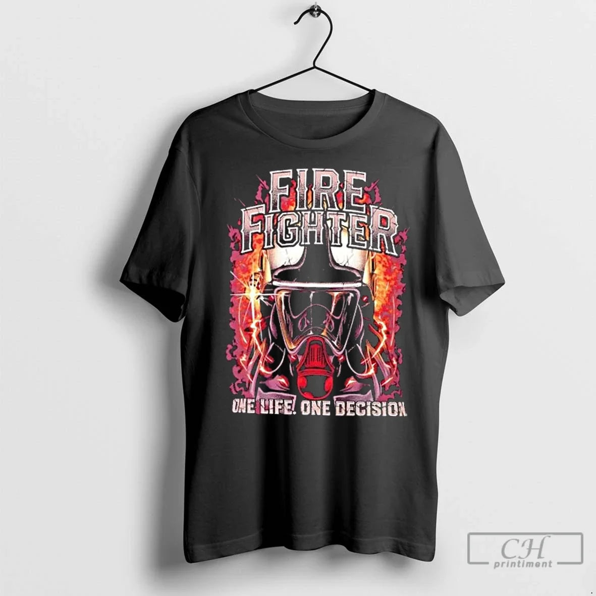Premium Firefighter One Life One Decision