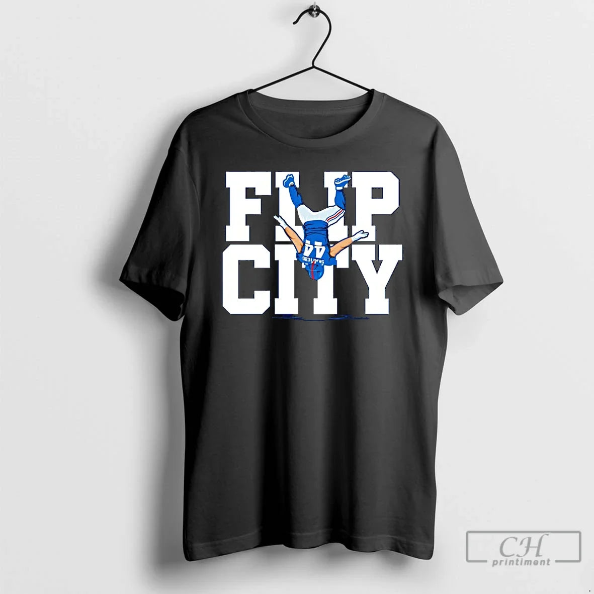 Premium Flip City Cam Skattebo New York Giants T Shirts