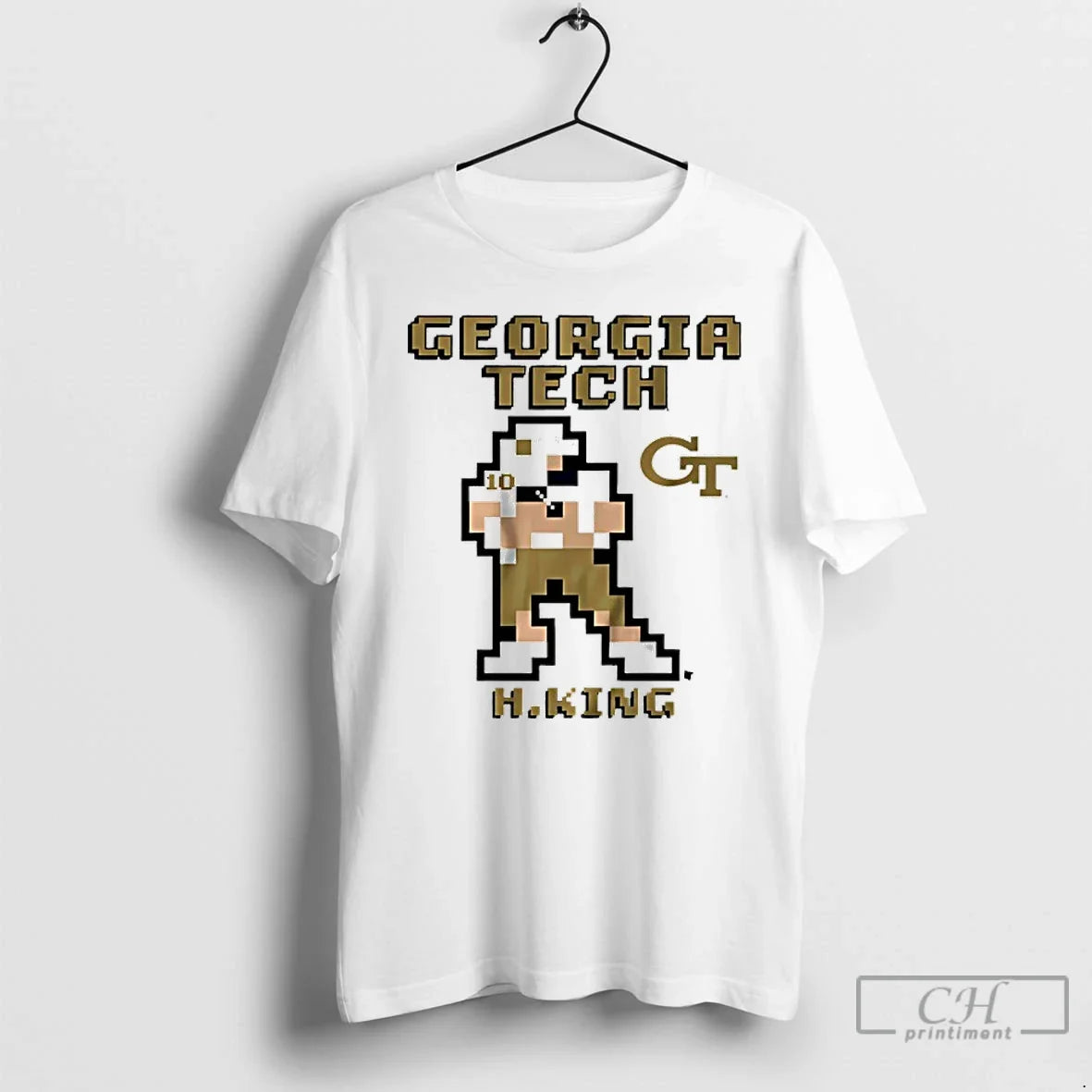 Premium Georgia Tech Football Haynes King Retro Baller T Shirts