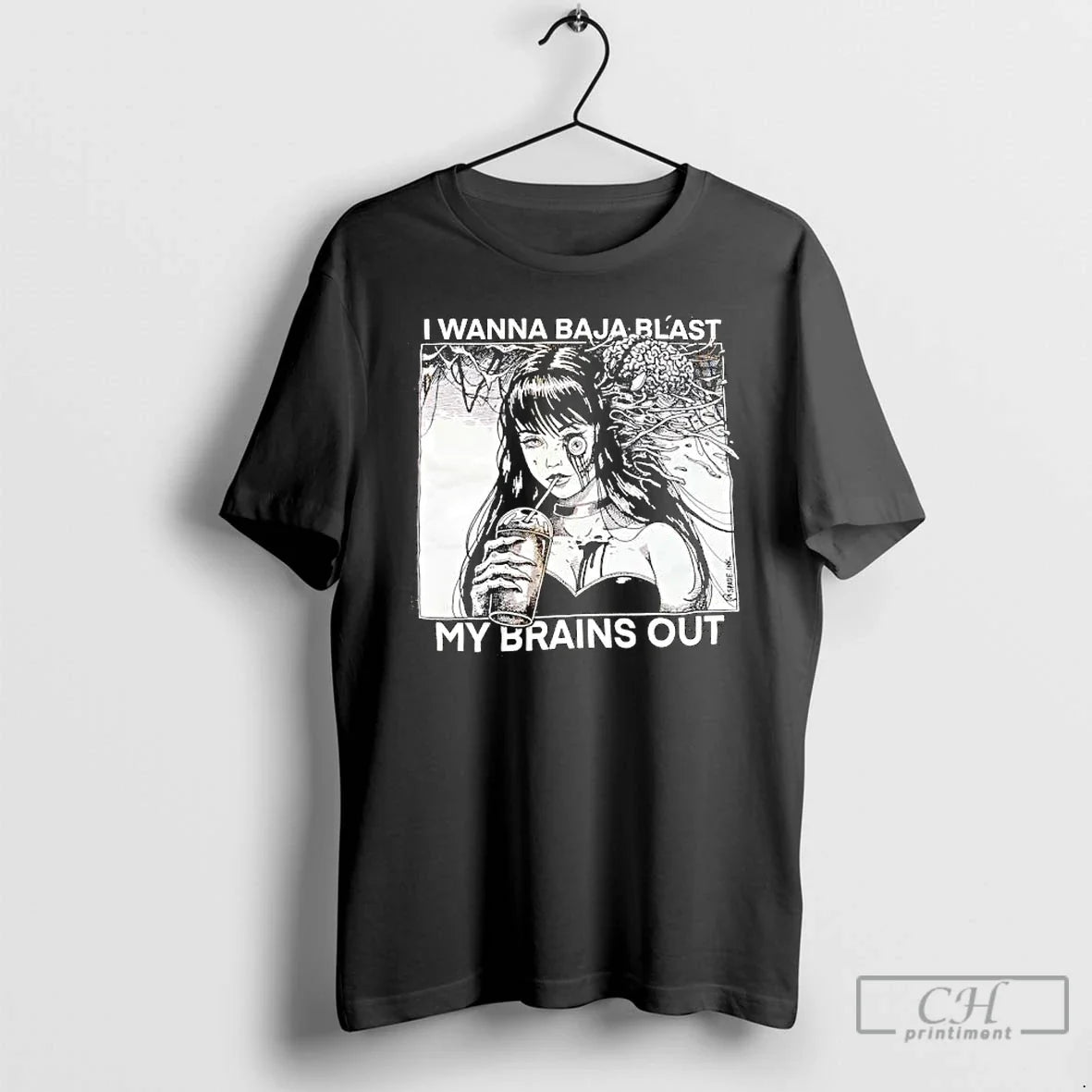 Premium I Wanna Baja Blast My Brains Out Graphic T Shirts