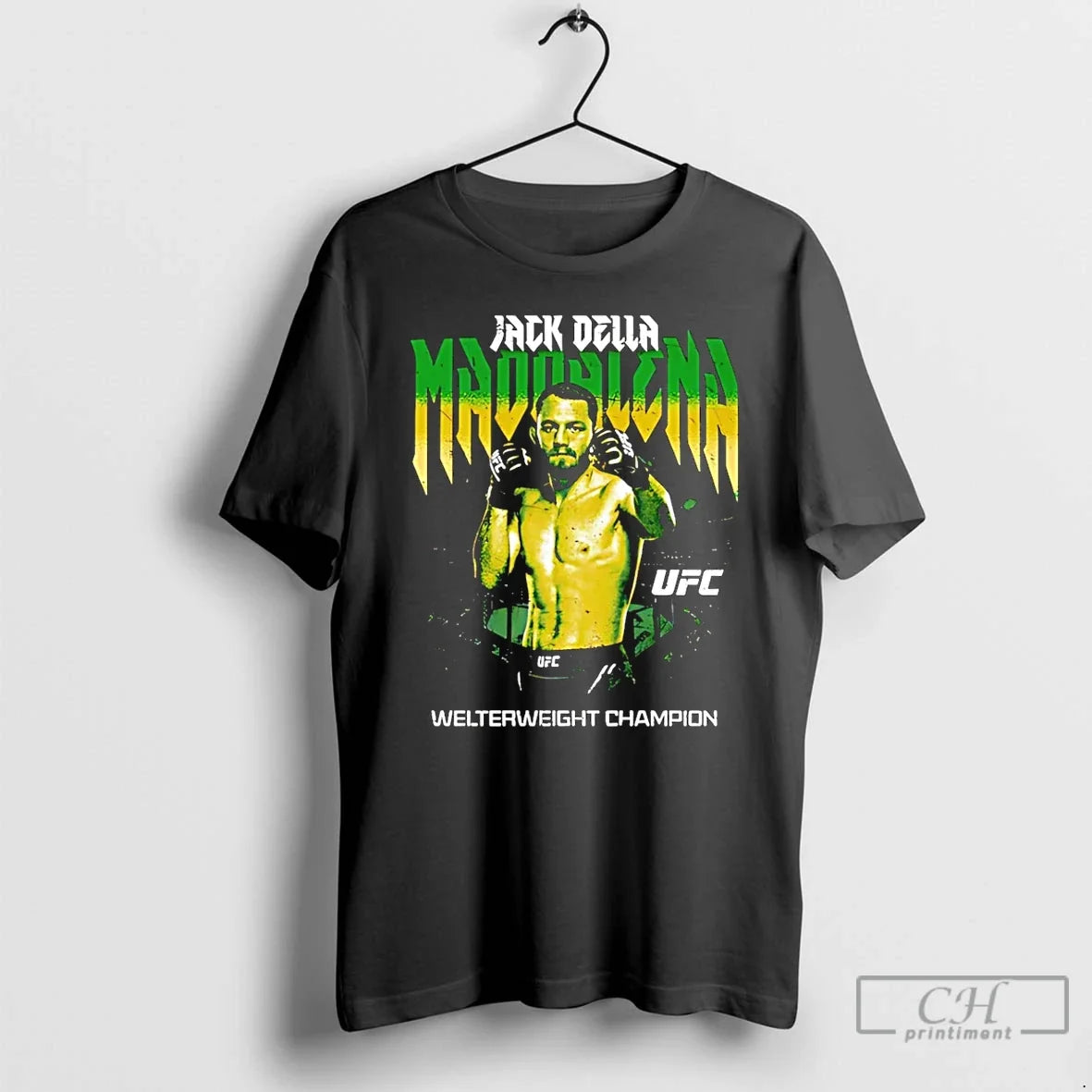 Premium Jack Della Maddalena Fighter Welterweight Champion Pose T Shirts
