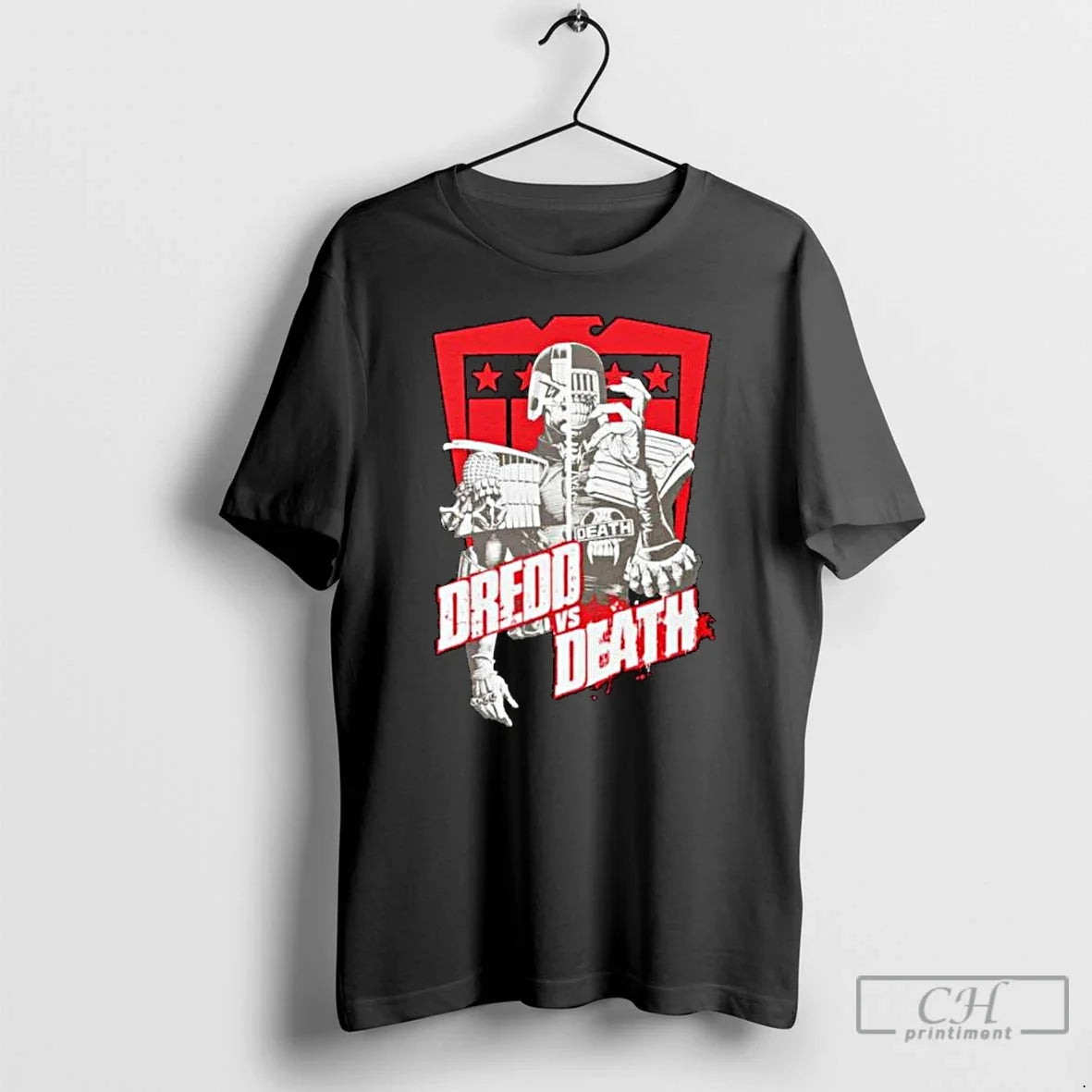 Premium Judge Dredd Vs Judge Death Shield Ornaments T Shirts