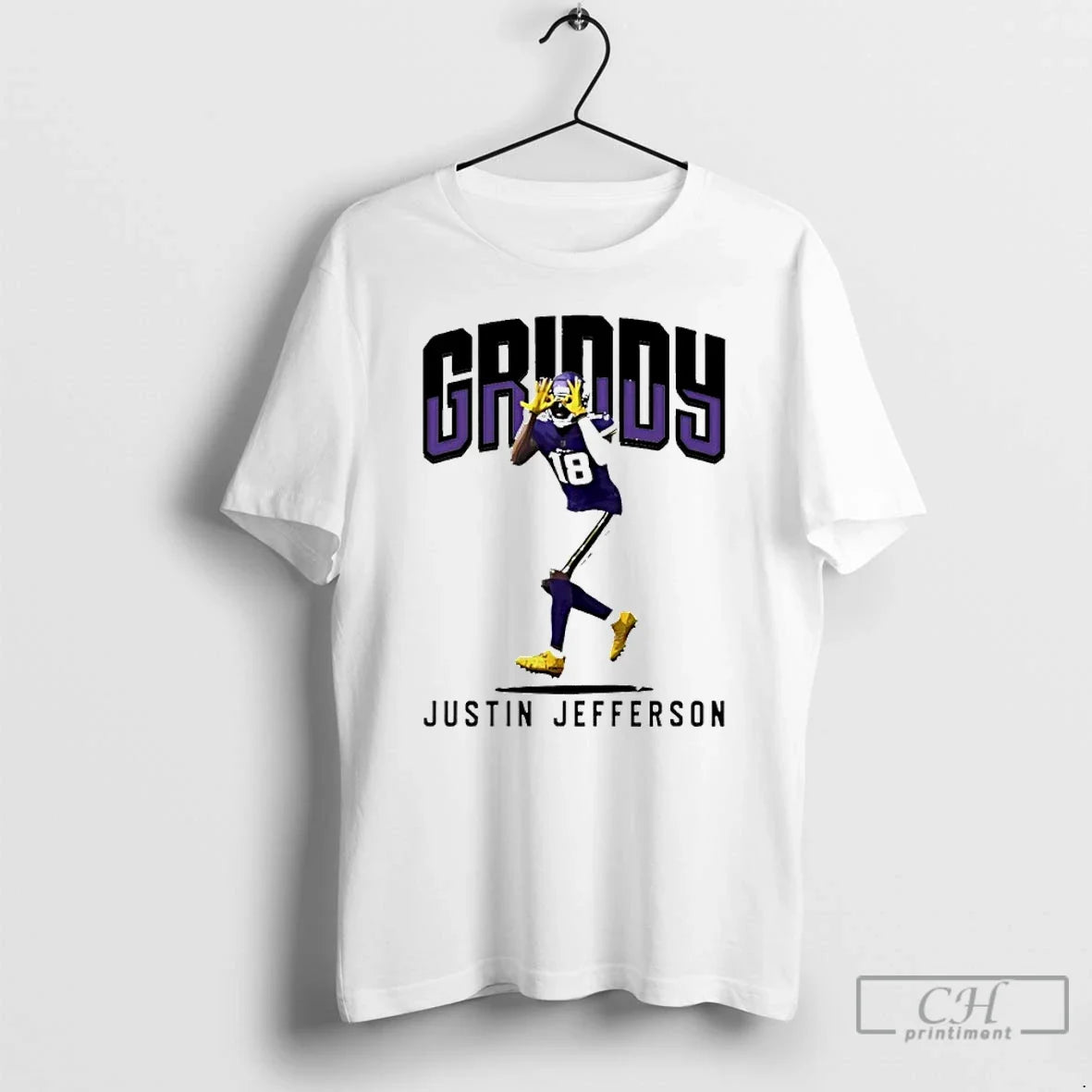 Justin Jefferson Griddy Signature Graphic