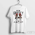 Ken Griffey Father And Son Cincinnati Reds Player Caricature