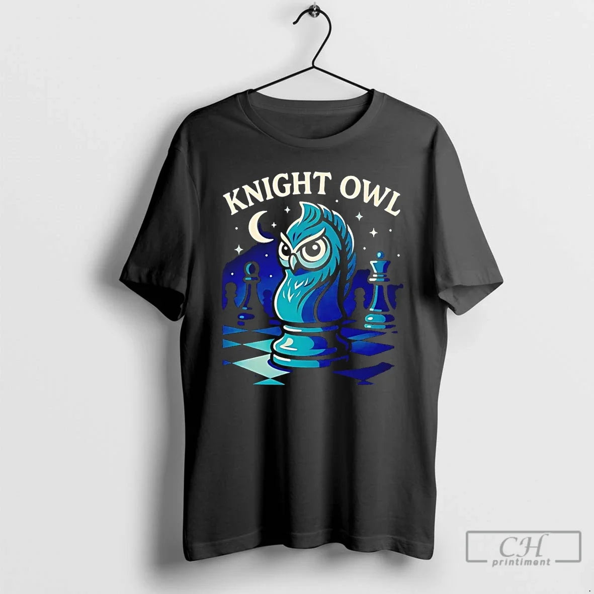 Premium Knight Owl Chess Halloween T Shirts