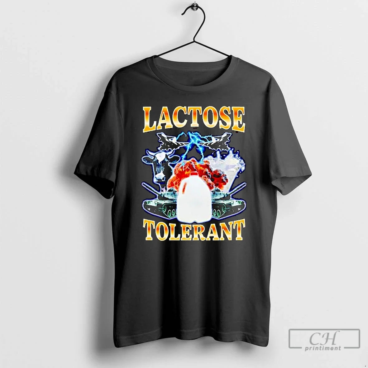 Premium Lactose Tolerant Graphic Ornaments T Shirts