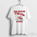Leave Greenland Alone Polar Bear With Greenland Flag
