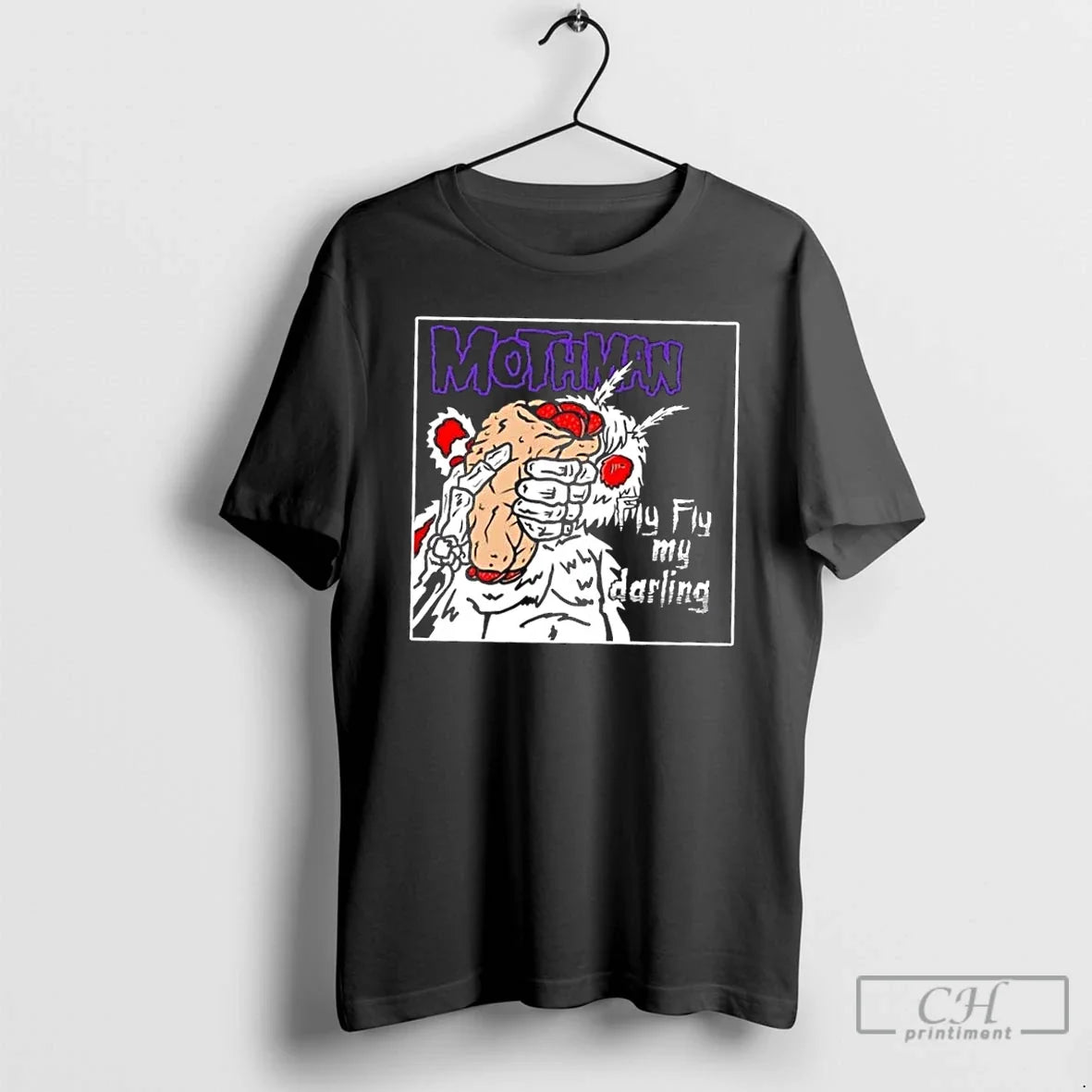 Premium Mothman Fly Fly My Darling T Shirts