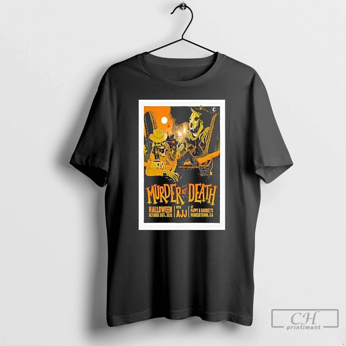 Premium Murder By Death Oct 31 2025 Halloween At Pappy Harriets Pioneertown T Shirts