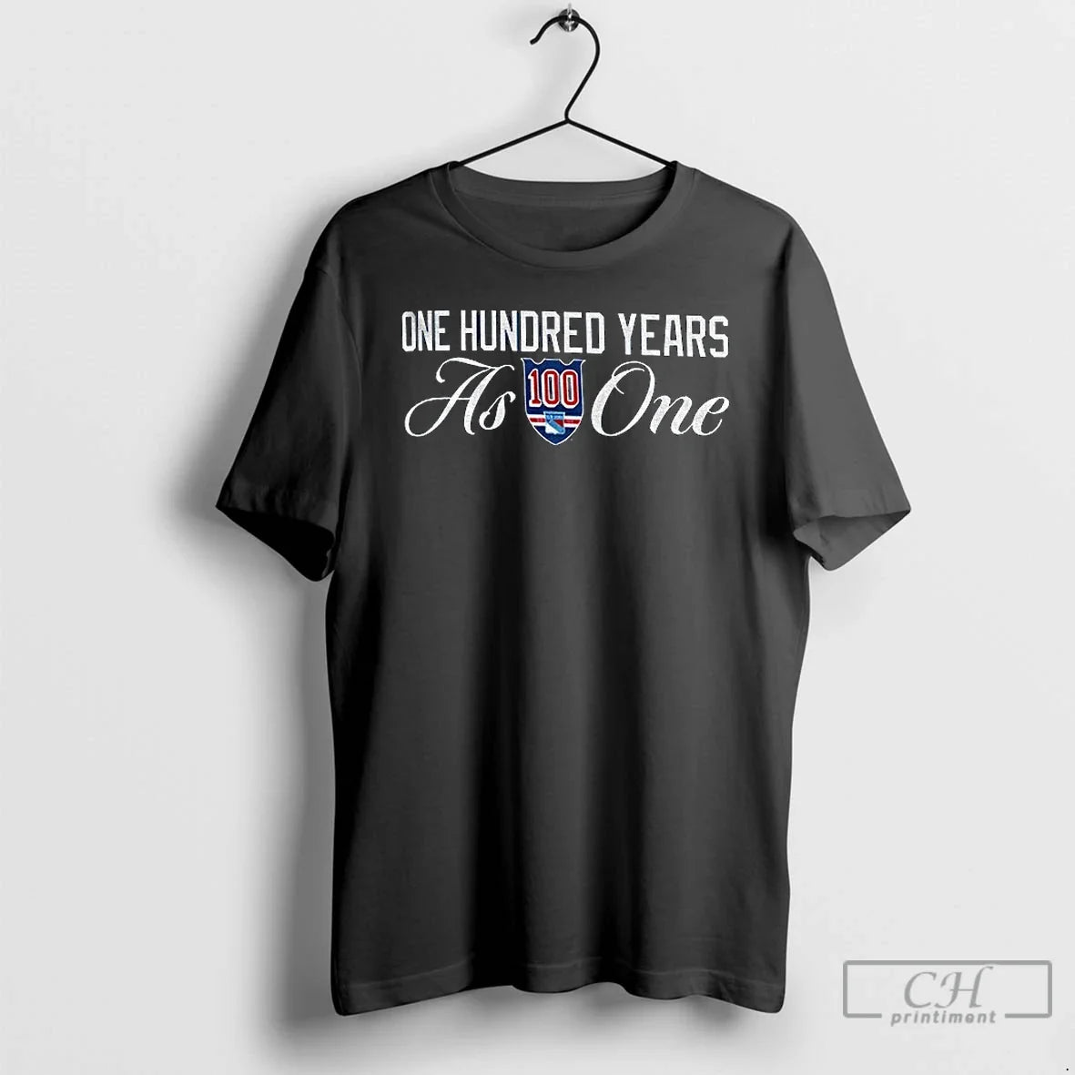Premium New York Rangers Logo One Hundred Years As One Nhl 2025 T Shirts