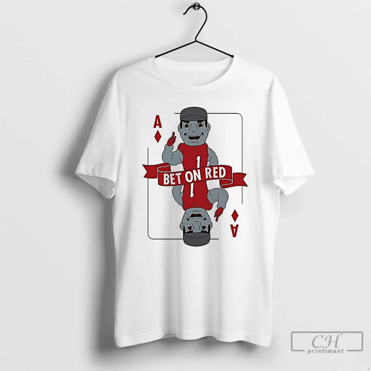 Premium Nicholls State Bet On Red Card T Shirts