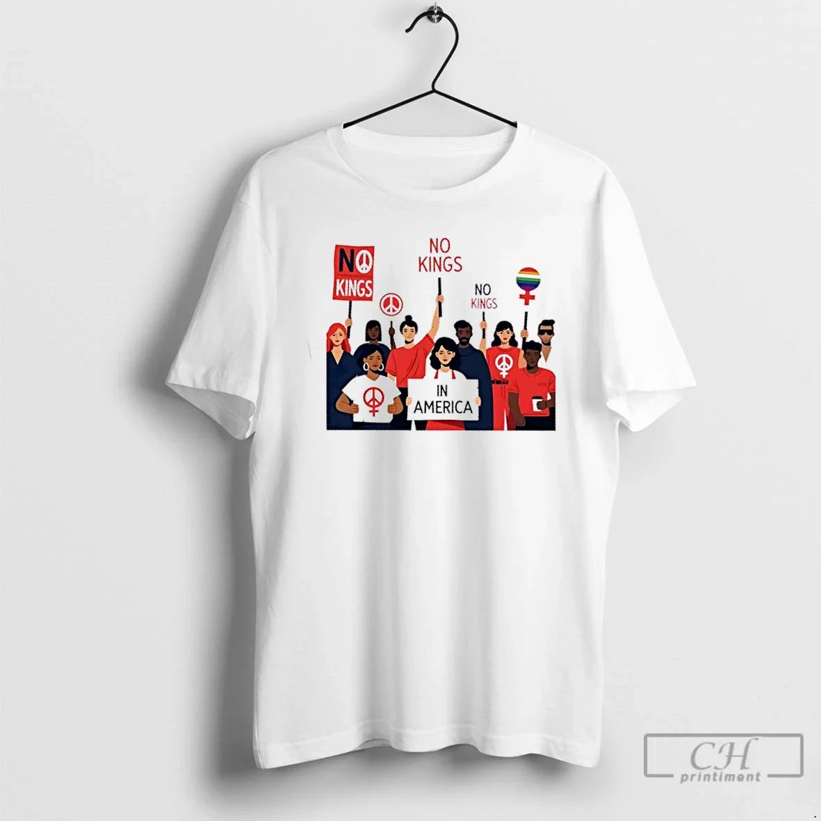 Premium No Kings In America Womens Rights T Shirts