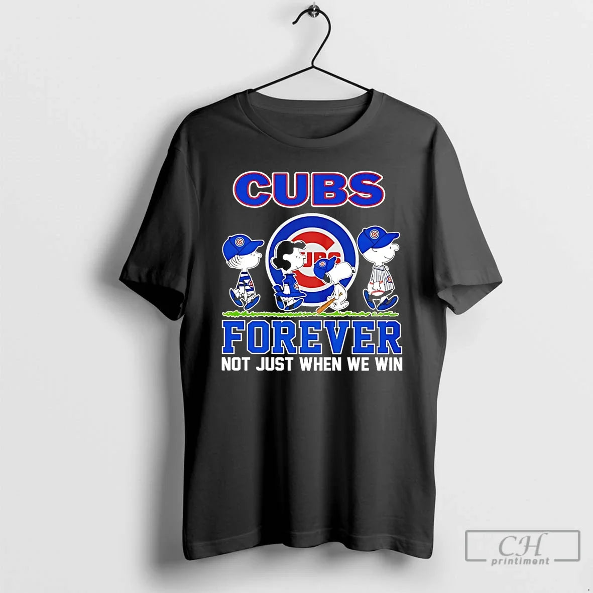 Premium Peanuts Characters X Chicago Cubs Forever Not Just When We Win T Shirts