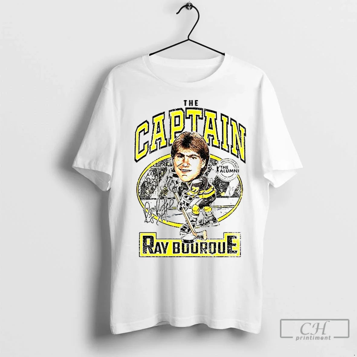 Premium Ray Bourque The Captain Boston Bruins Hockey Signature Vintage